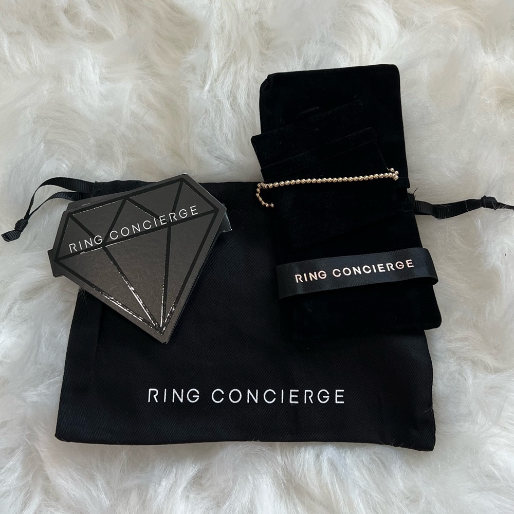 Ring Concierge 14k yellow gold bead bracelet